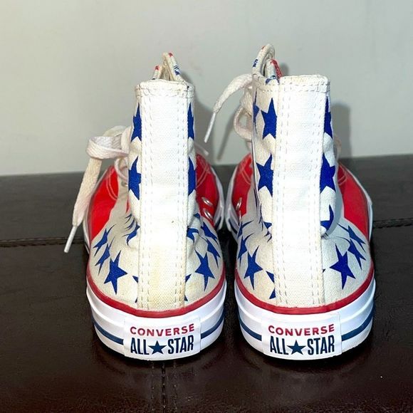 Converse Kids Sneakers - Red, White, and Blue - Picture 4 of 8